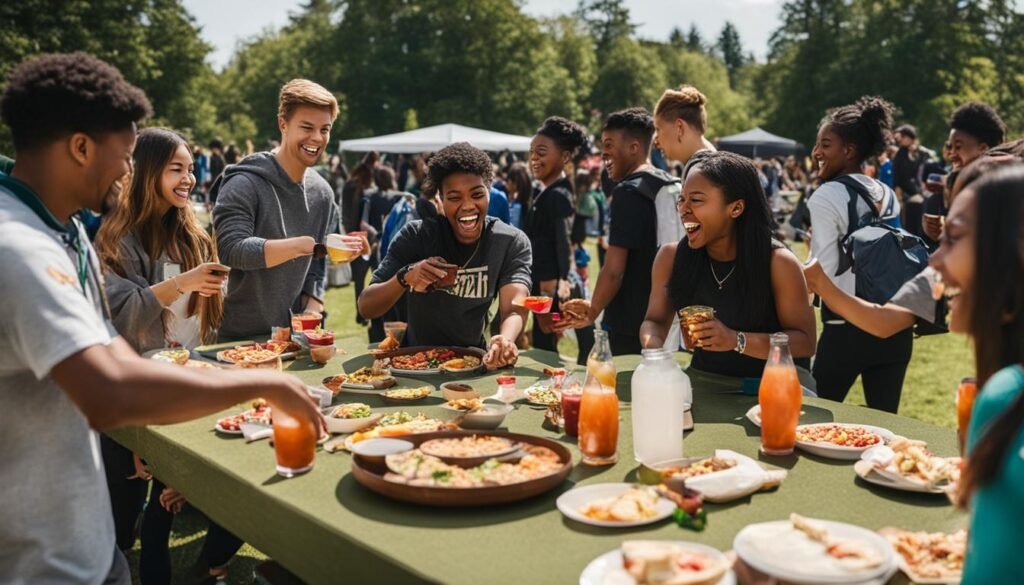 Making friends at a social activity