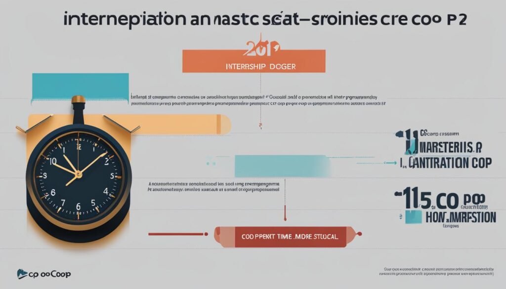 duration and compensation of co-op and internship programs