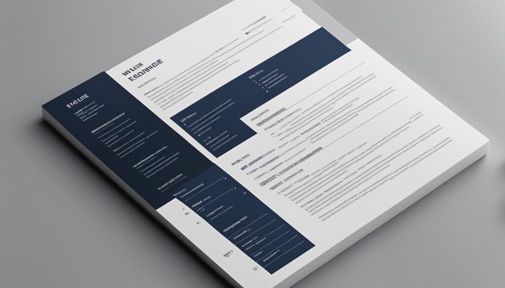 professional resume layout