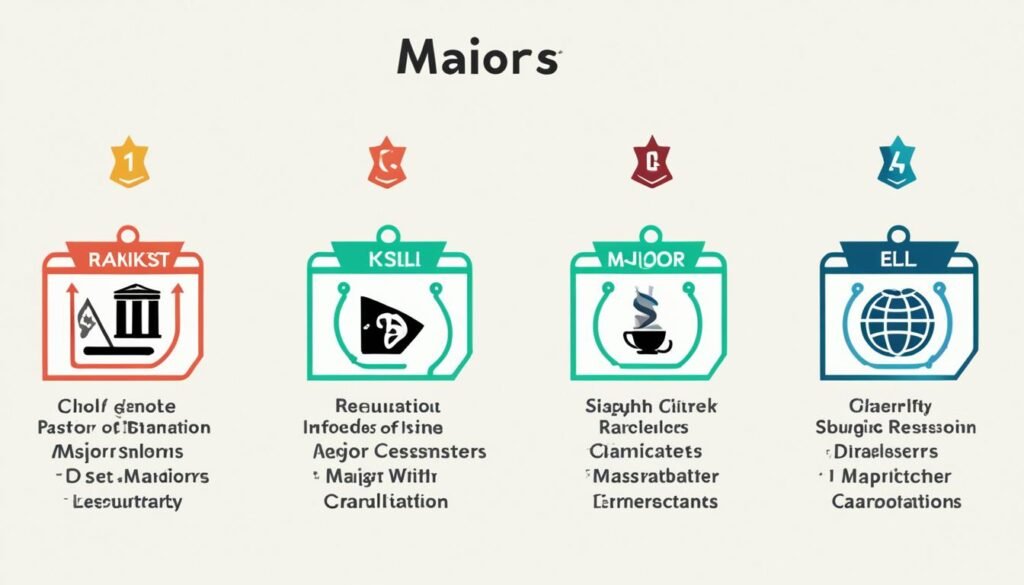 ranking of majors by difficulty