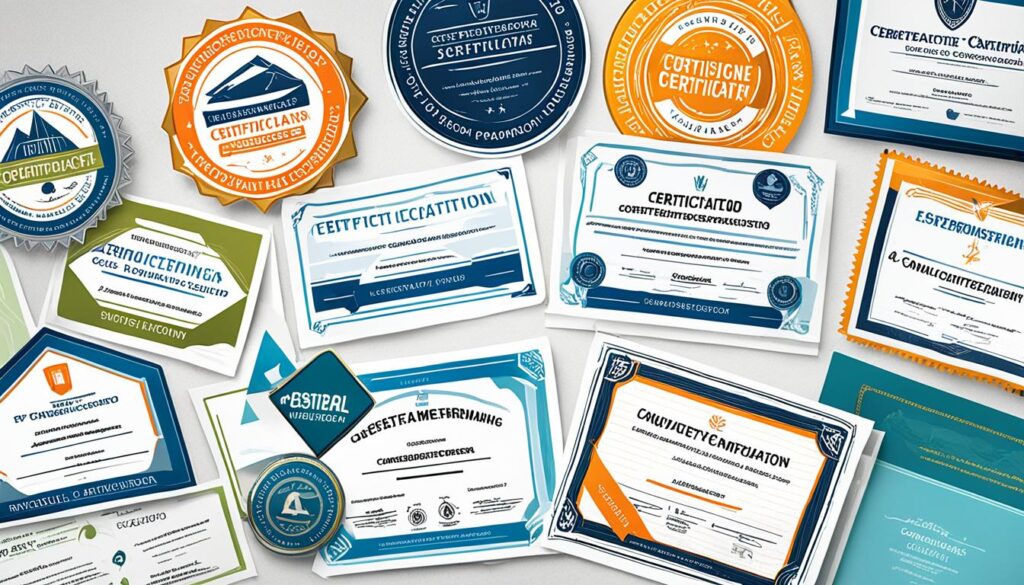 Certificate programs and professional certifications
