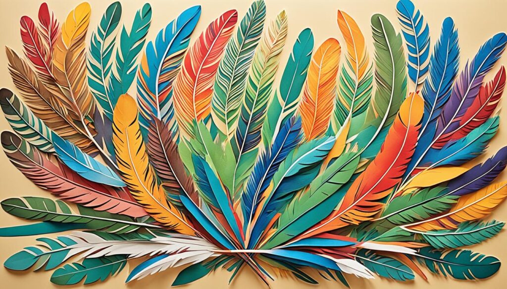 Feather art Feather art