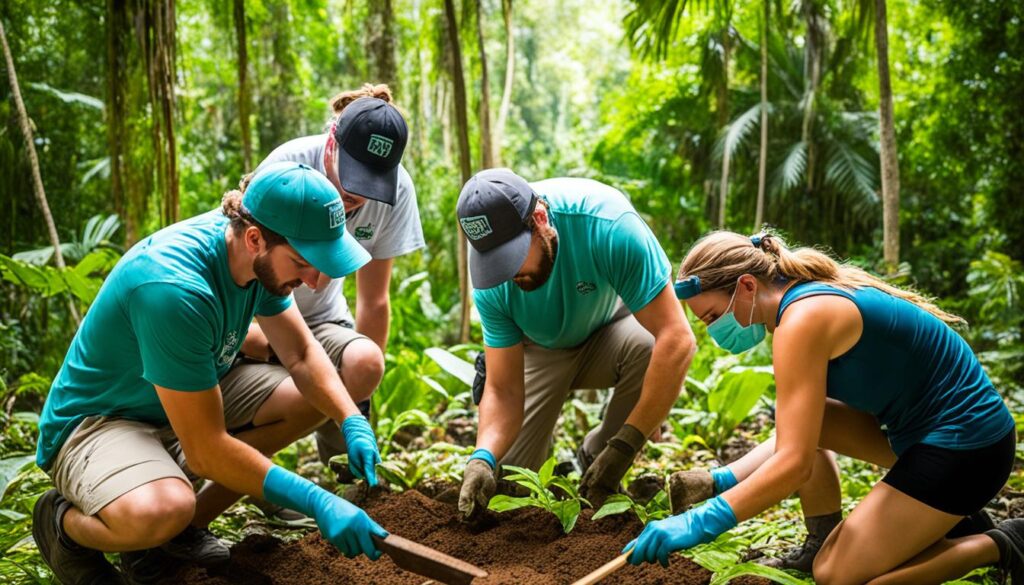 Mayan archaeology field school